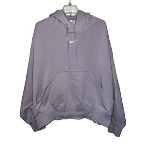 Nike Sportswear Phoenix Fleece Women's Over-Oversized Pullover Hoodie Purple XL